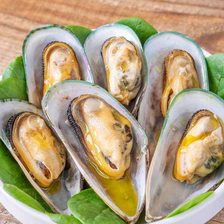 Jumbo Half Shell Mussels (1Kg)