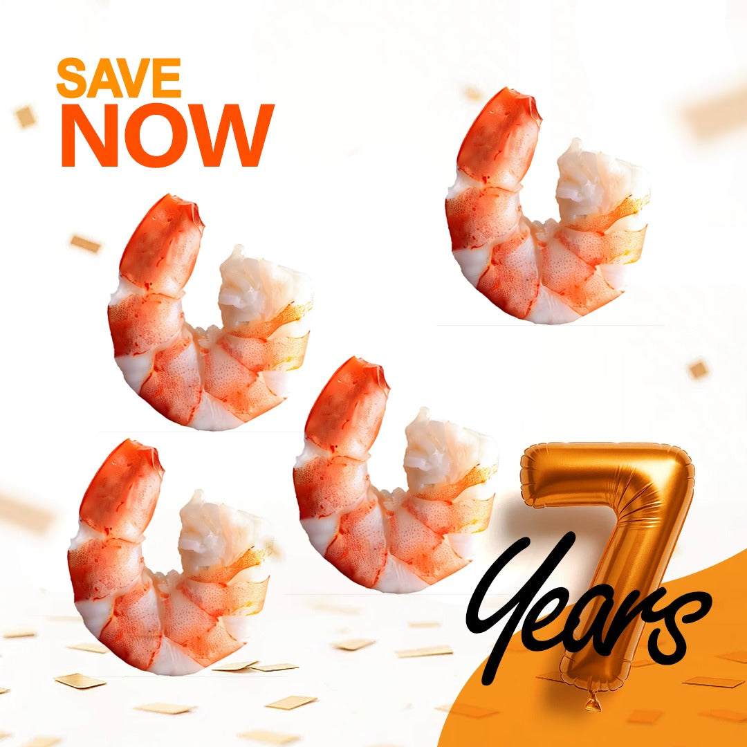 Buy 3 Packs Super Jumbo Peeled Shrimp (1000g Each) + Get 1 Pack (400g) FREE