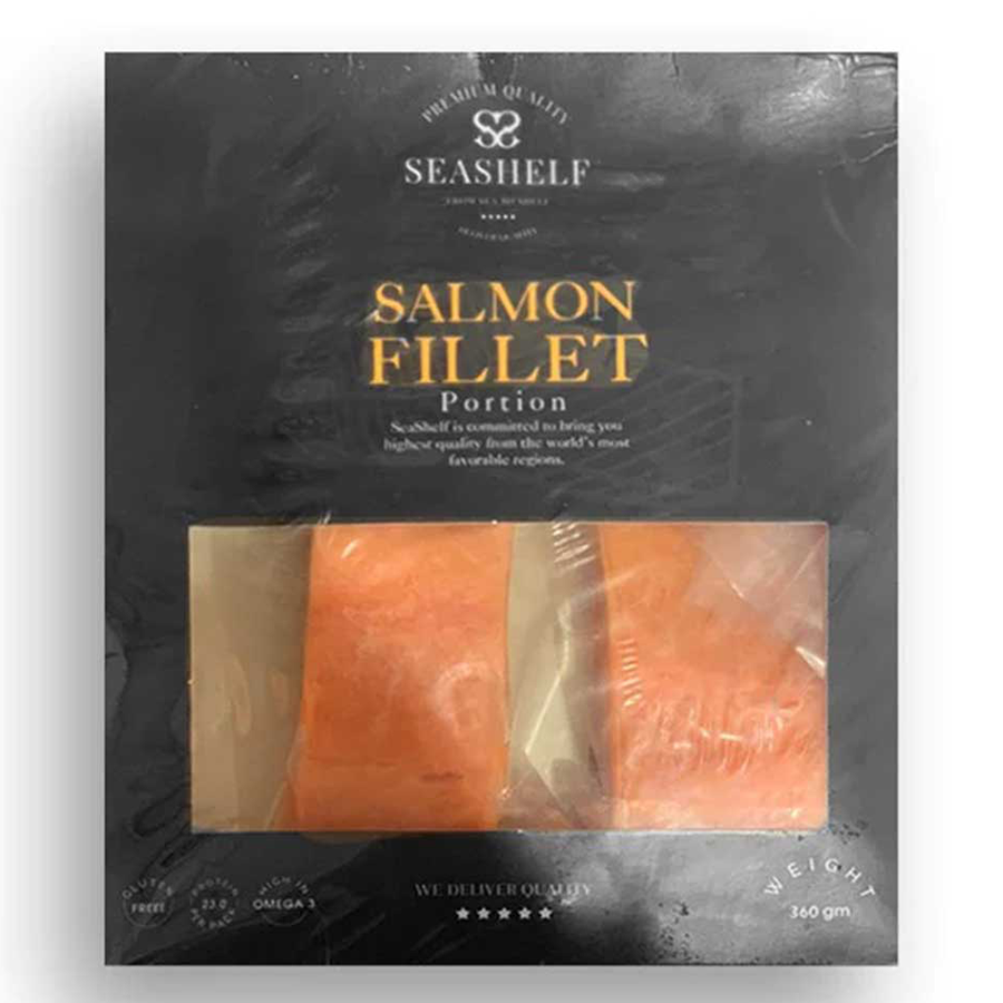 Seashelf Salmon Fillet Portion - 360 gm