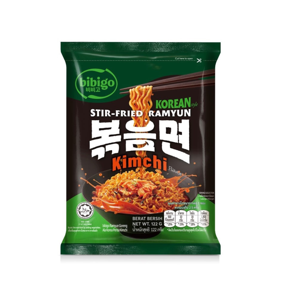 Bibigo Korean Stir Fried Ramyun – Kimchi Flavor(122gm)