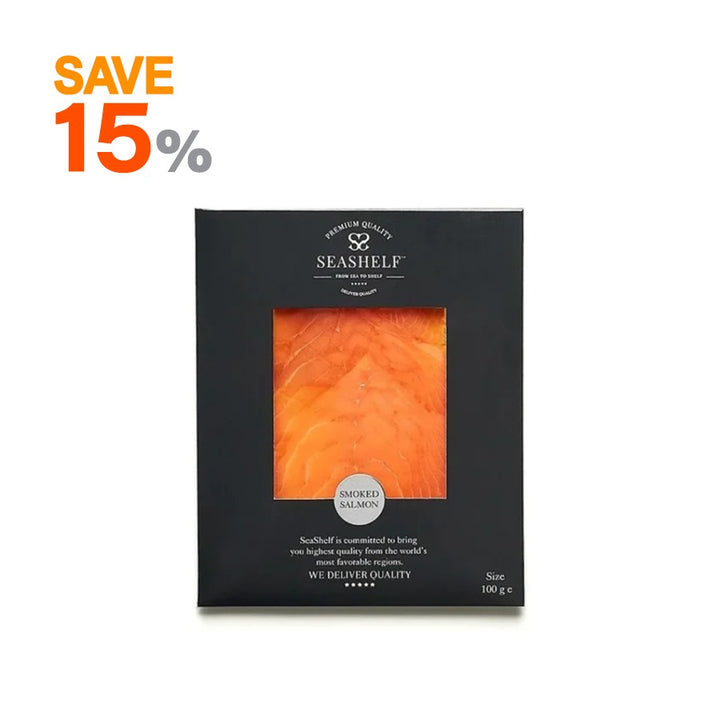 Seashelf Norwegian Smoked Salmon Slices - 100 gm