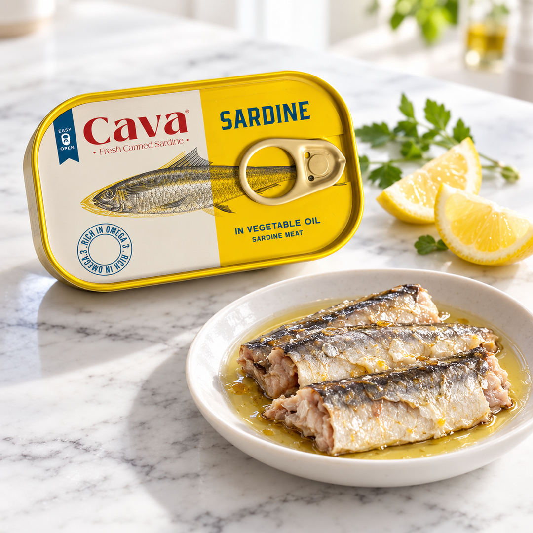 Cava Cold Canned Sardines 125g