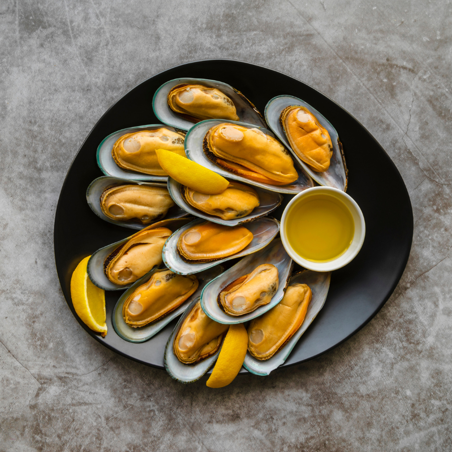 Jumbo Half Shell Mussels (500g) – Seafood Factory