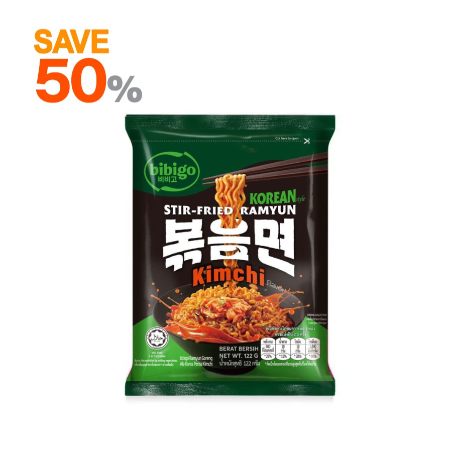 Bibigo Korean Stir Fried Ramyun – Kimchi Flavor(122gm)
