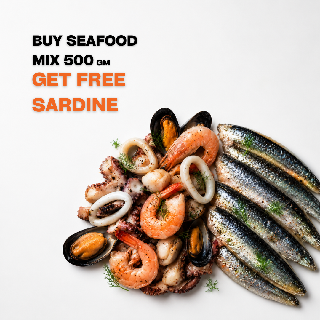 Buy Seafood Mix 500g — Get FREE Cava Sardines