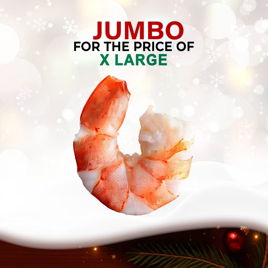 جمبري مقشر جامبو - (1000 جرام)
