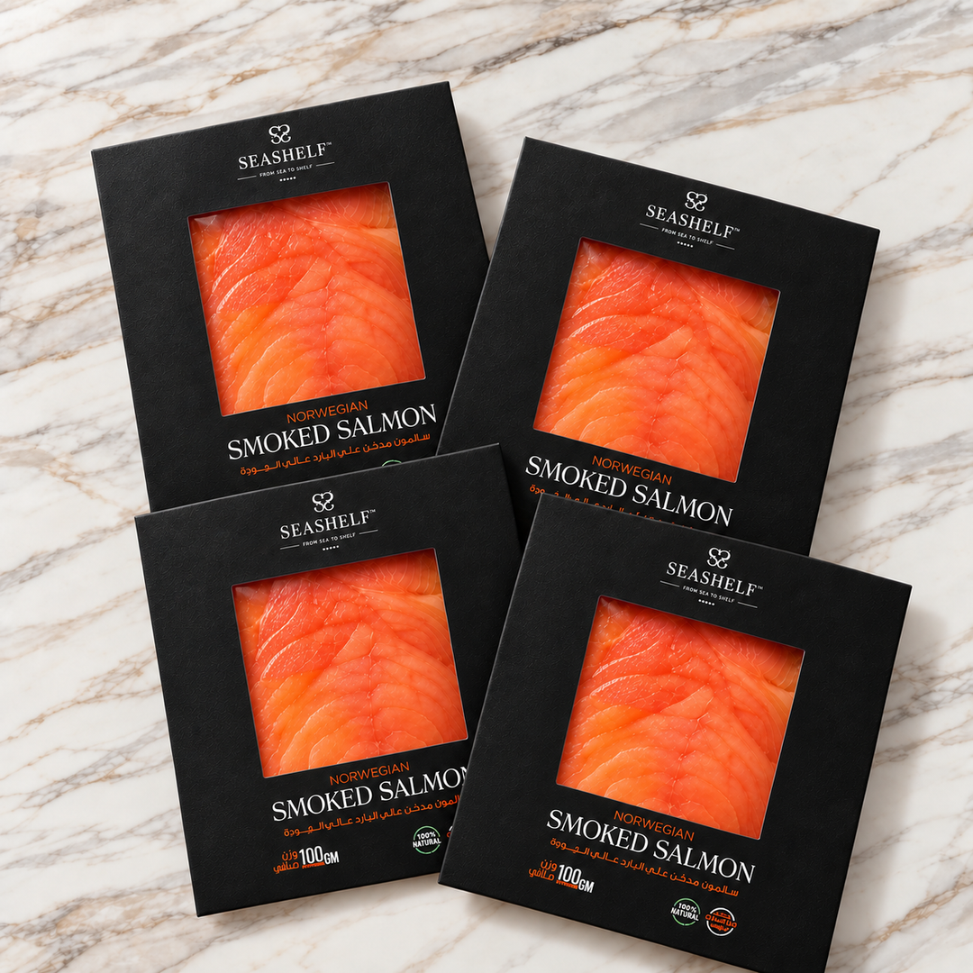 4 packs Smoked Salmon Slices 100g