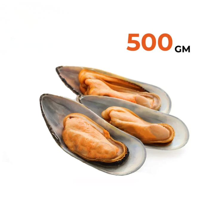 Jumbo Half Shell Mussels (500g)
