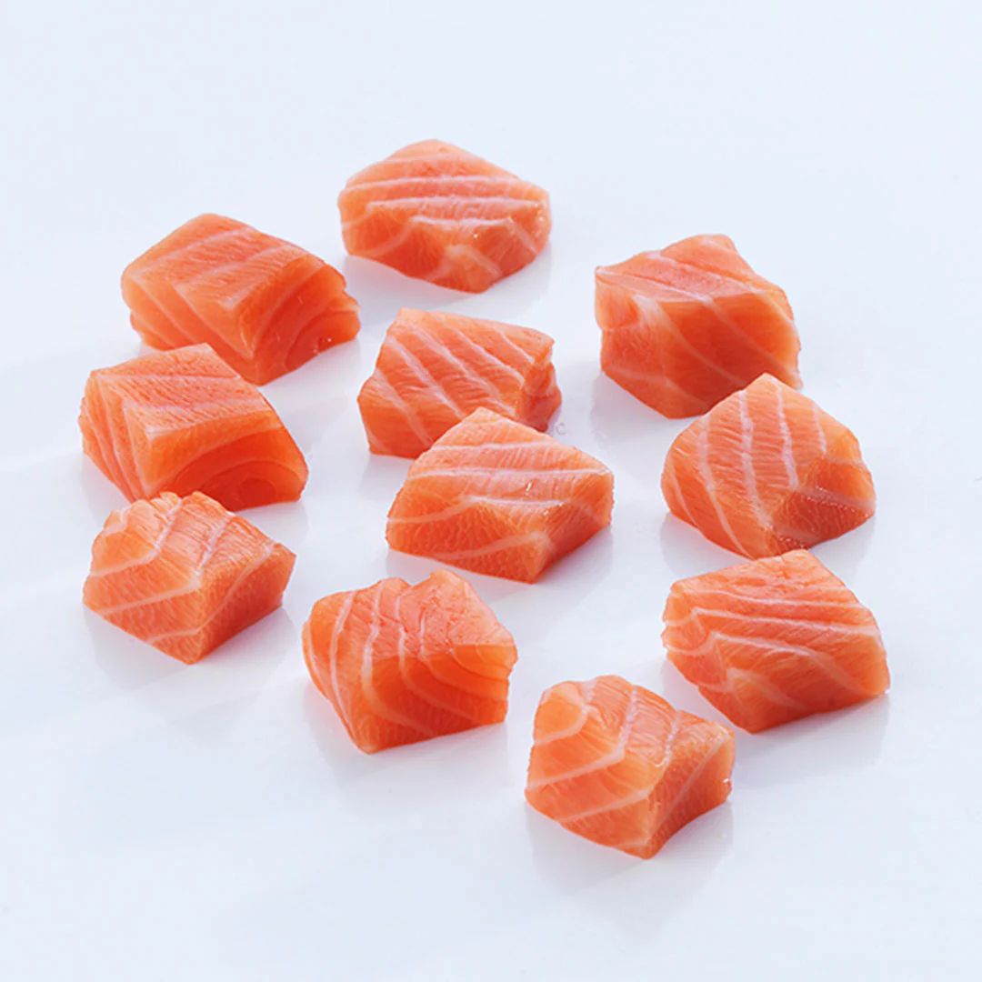 Salmon Cubes 350-400 gm