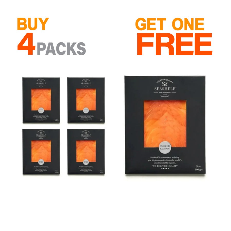 Buy 4 Get 1 FREE - Seashelf Smoked salmon