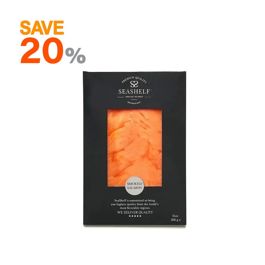 Seashelf Norwegian Smoked Salmon Slices - 200 gm