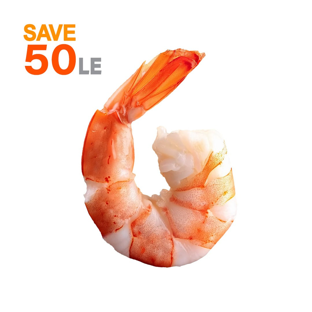 Jumbo  Shrimp  - (Tail on  -  1000g)