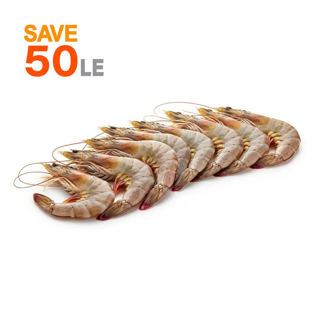 Medium Shrimp - (Shell on -2Kg)