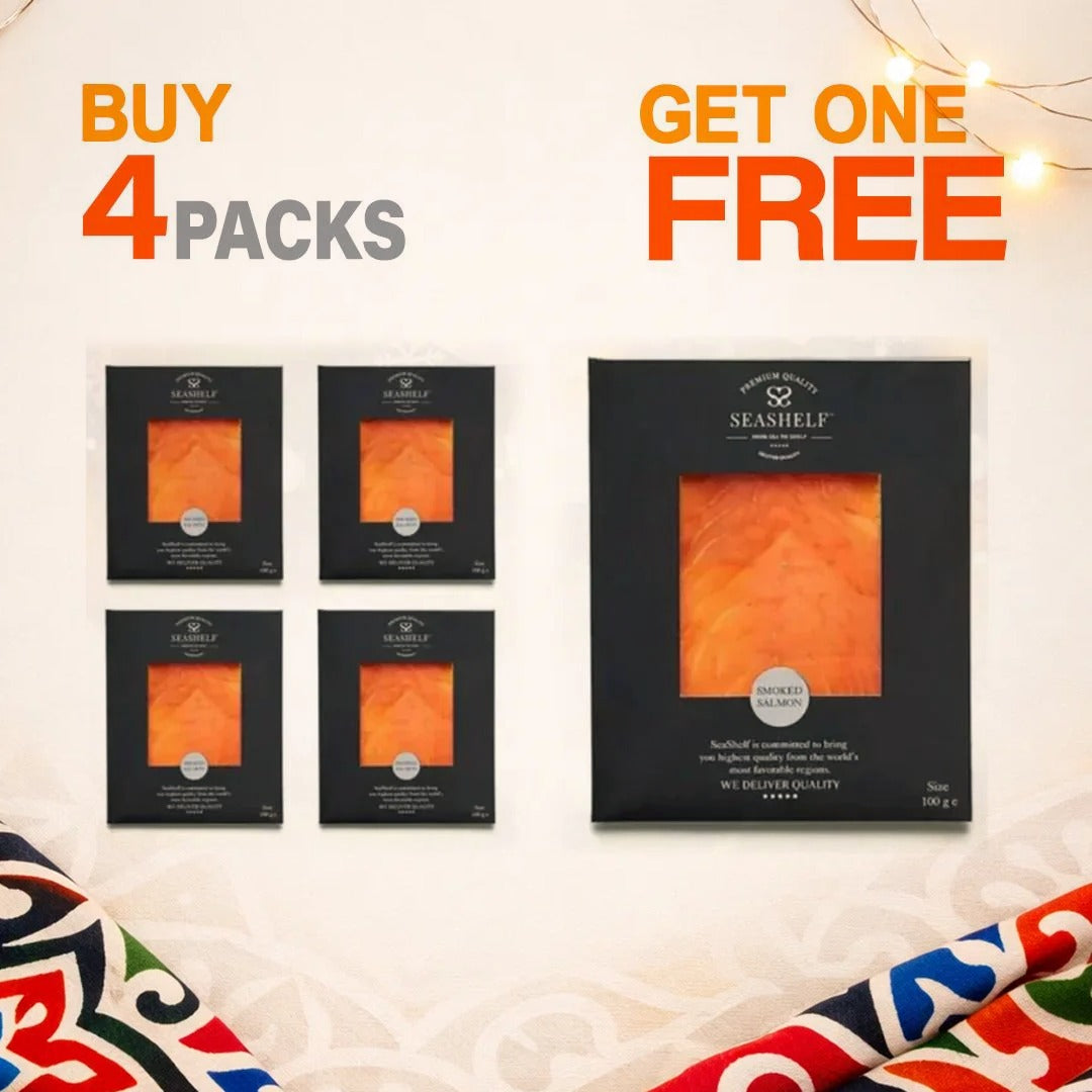 Buy 4 Get 1 FREE - Seashelf Smoked salmon
