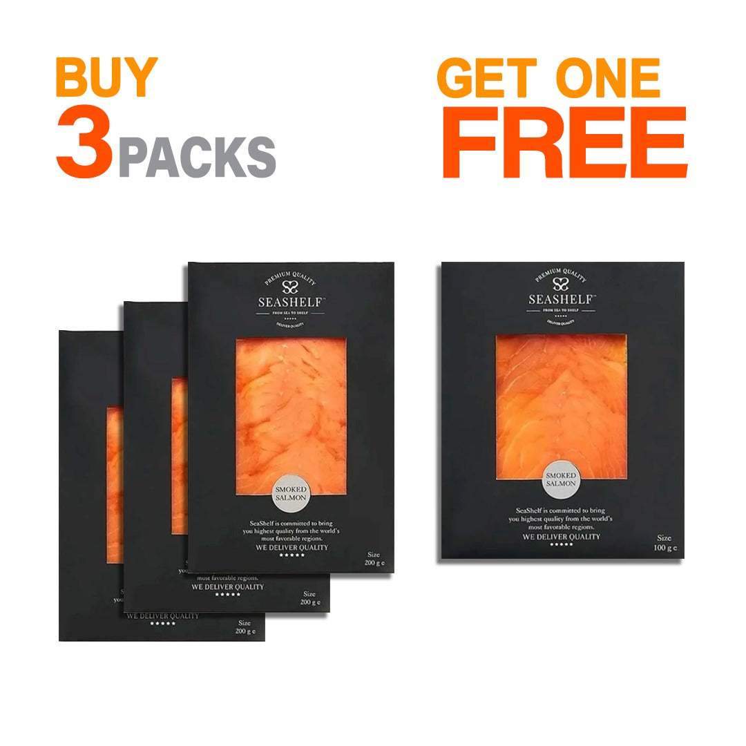 Buy 3 Smoked Salmon Slices 200g Get 100g FREE