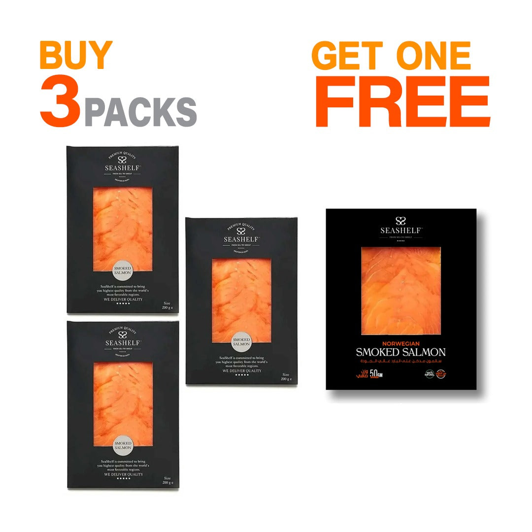 Buy 3 Smoked Salmon Slices 200g Get 50g FREE