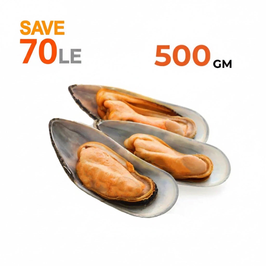 Jumbo Half Shell Mussels (500g)