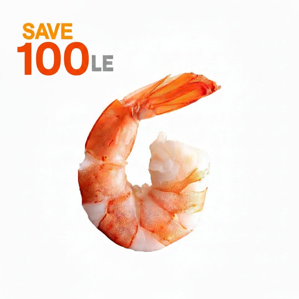 Jumbo  Shrimp  - (Tail on  -  1000g)