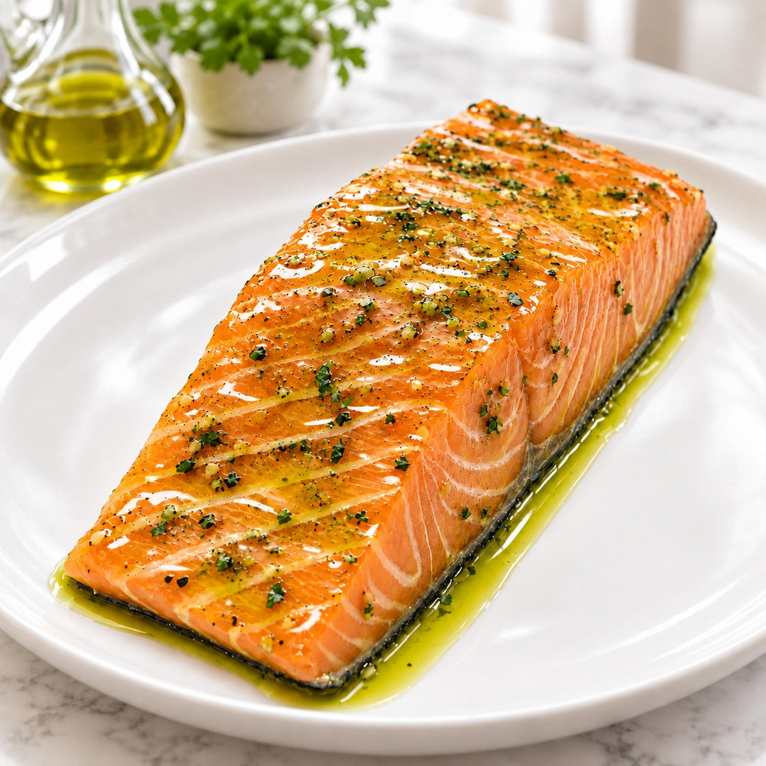 Olive Oil Marinade Salmon Fillet (200g)