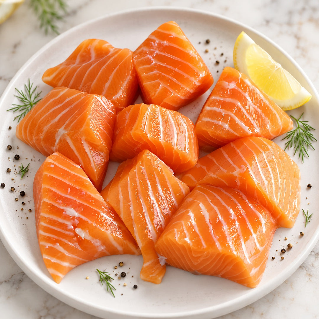 Salmon Cubes  (250-300gm)
