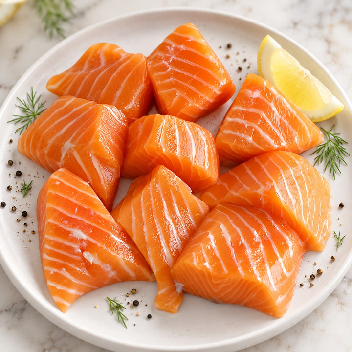 Salmon Cubes  (250-300gm)
