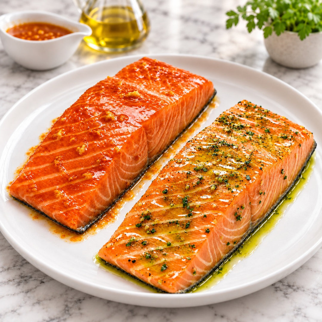 Basic & Olive Oil Marinated Salmon Bundle