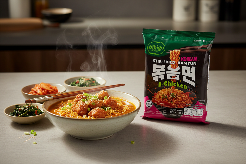 Bibigo Korean Stir Fried Ramyun K-Chicken Flavor