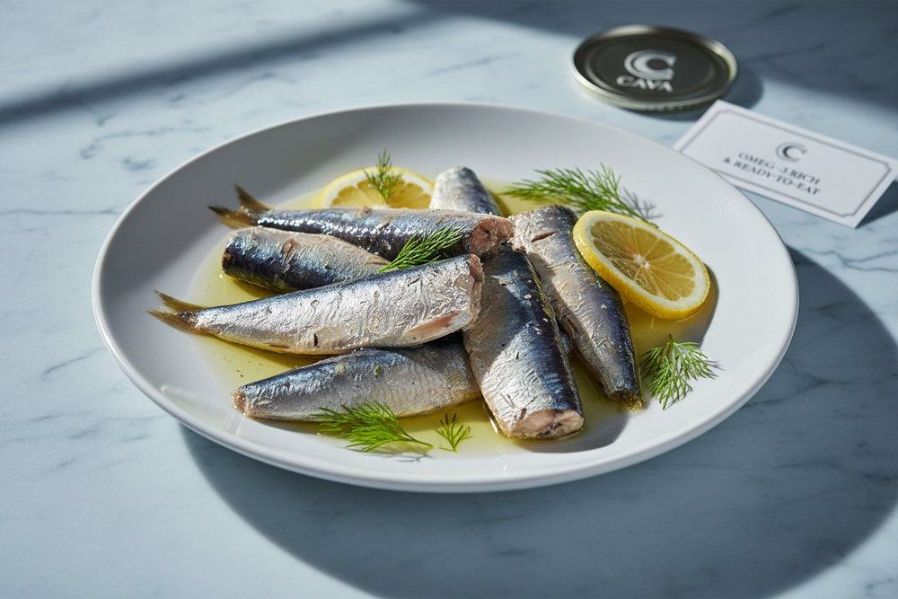 Cava Cold Canned Sardines - Premium Photography
