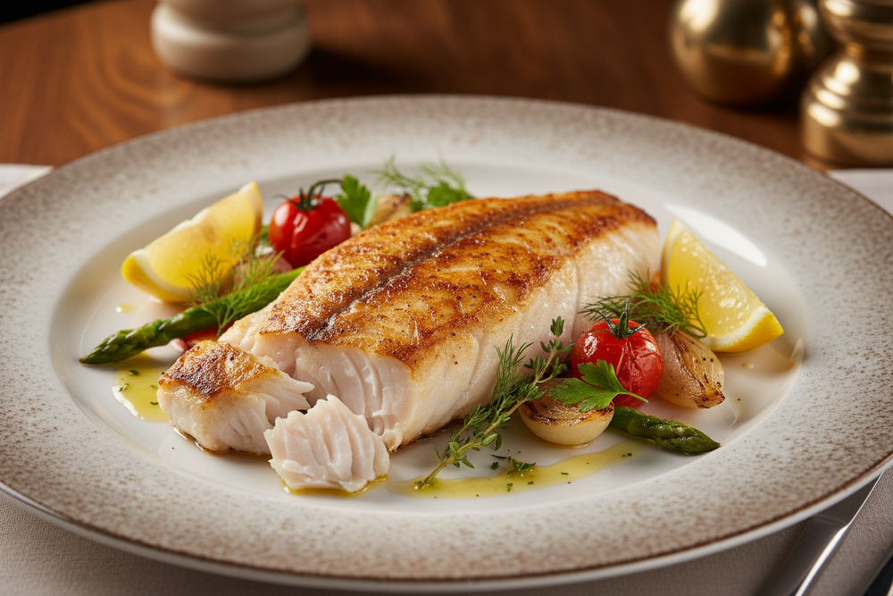 Cooked Seashelf White Fish Fillet