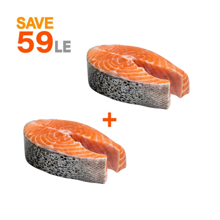 عرض سالمون استيك _عبوتين