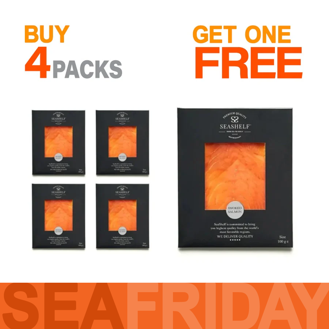   اشتري 4 واحصل على 1 مجانًا - سمك السالمون المدخن من سى شيلف