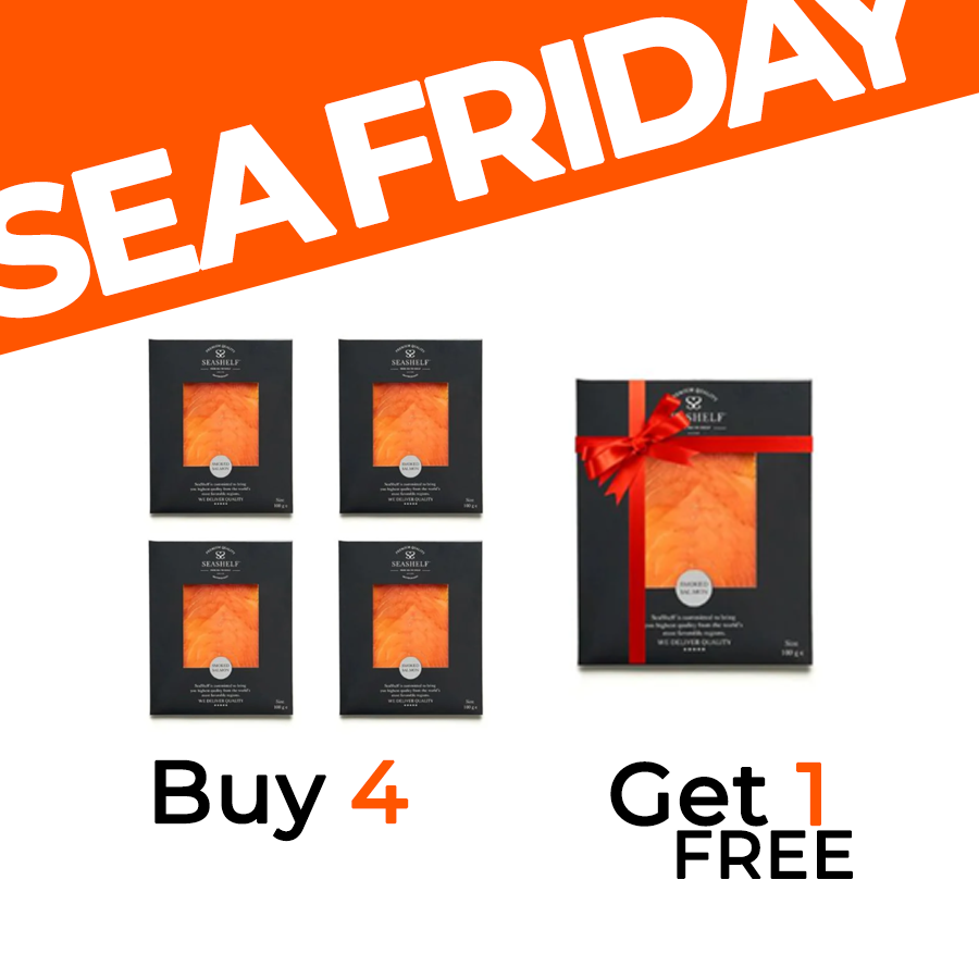 Buy 4 Get 1 FREE - Seashelf Smoked salmon