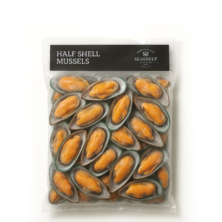 Jumbo Half Shell Mussels (1Kg)