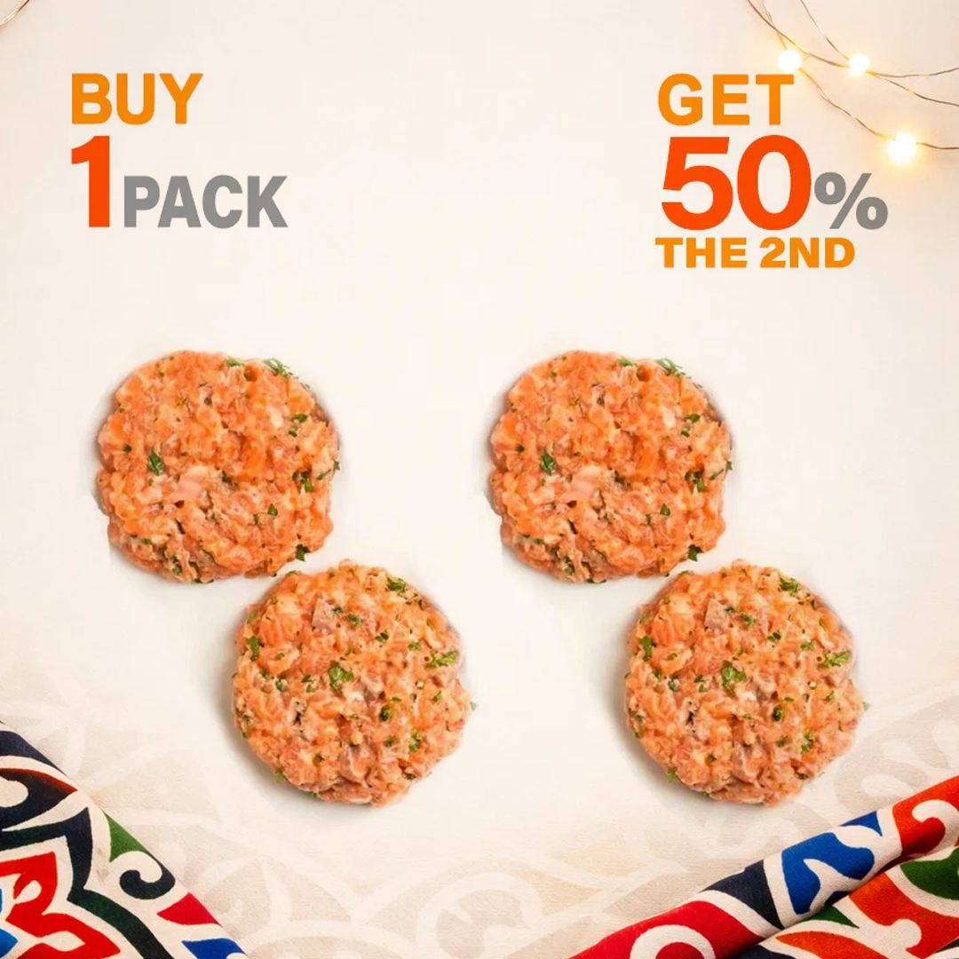اشتري برجر السلمون الأول واحصل على خصم 50% على الثاني