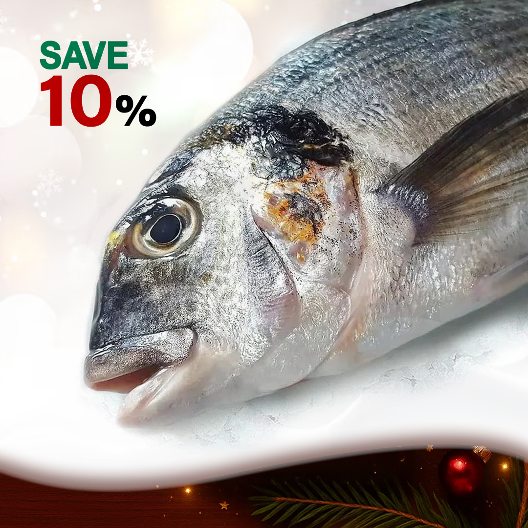 Shocked - Gilt Head Bream whole Fish - (Denees - 1000 gm)