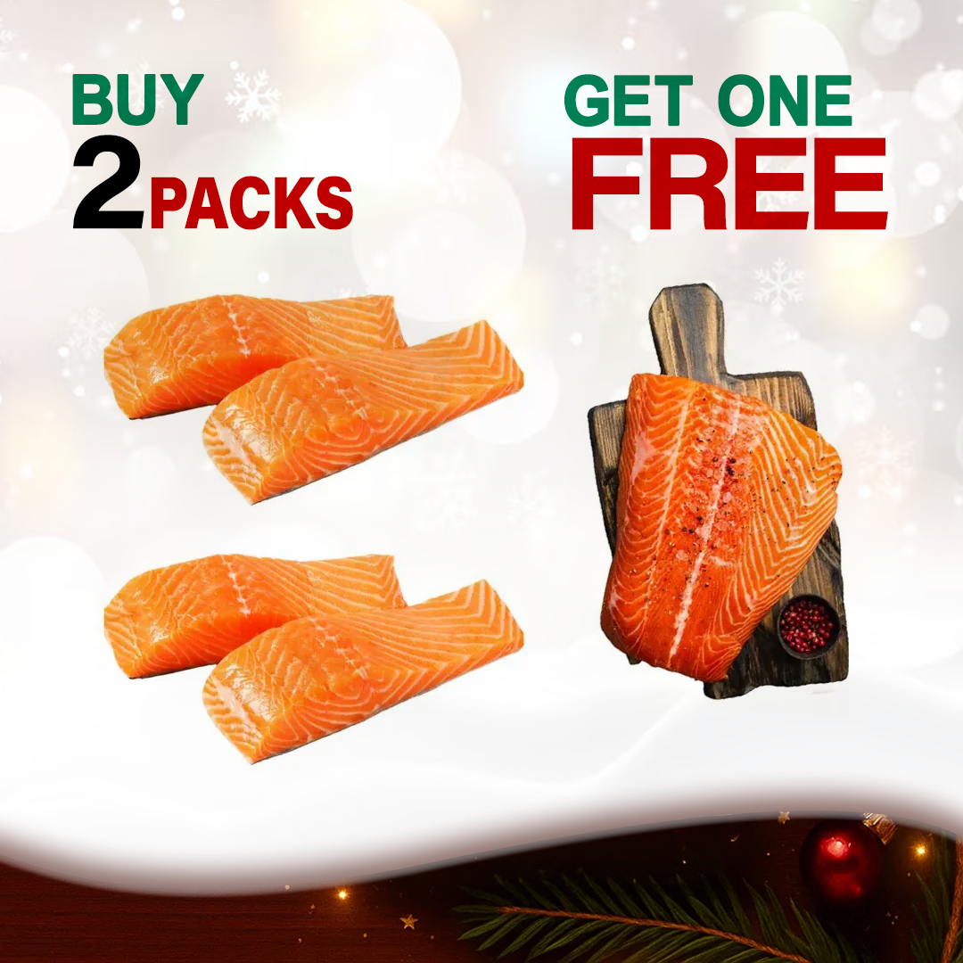 Buy 2 Salmon Fillet Portion Get Salmon Chunk FREE