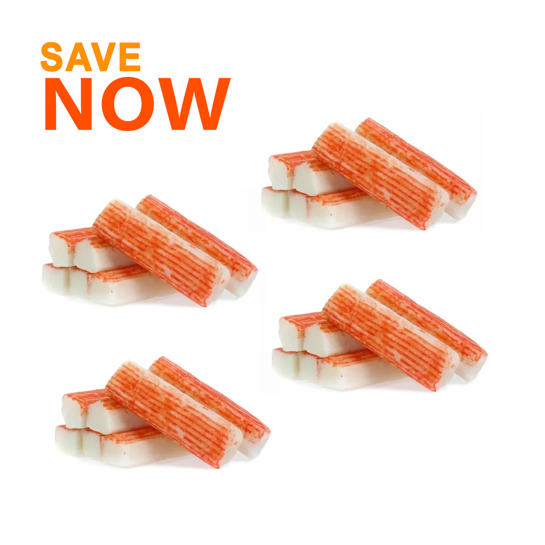 4 Packs Crab Sticks (55% Surimi) — Premium Surimi Bundle