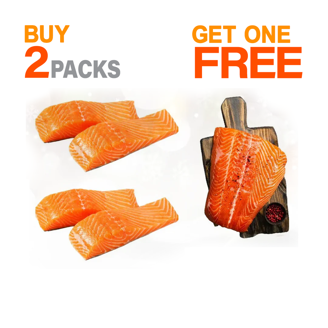 عبوتين من  فيليه السالمون واحصل على قطعه سالمون شانك مجانًا