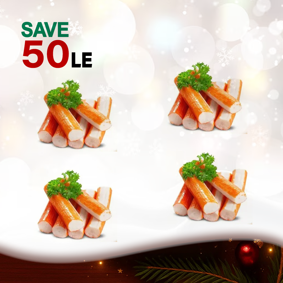4 Packs Crab Sticks (45% Surimi) - Value Sushi Pack