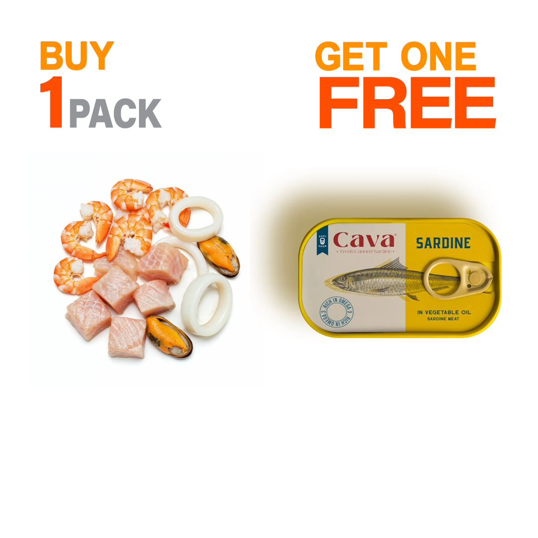 Buy Seafood Mix 500g — Get FREE Cava Sardines