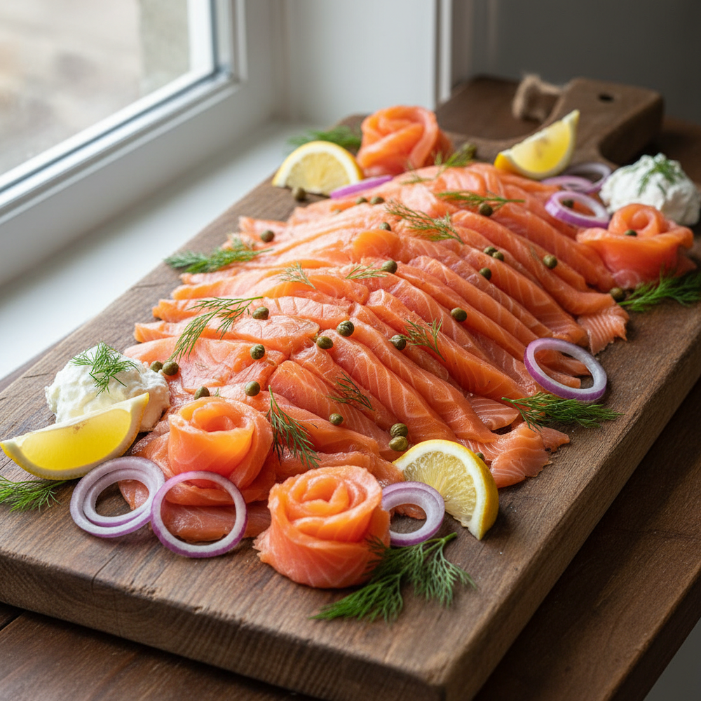 Norwegian Smoked Salmon Slices - 1Kg