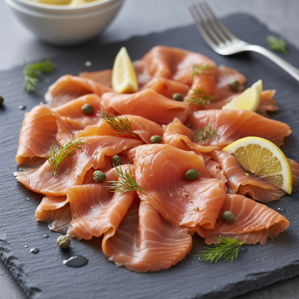 Norwegian Smoked Salmon Slices 1Kg