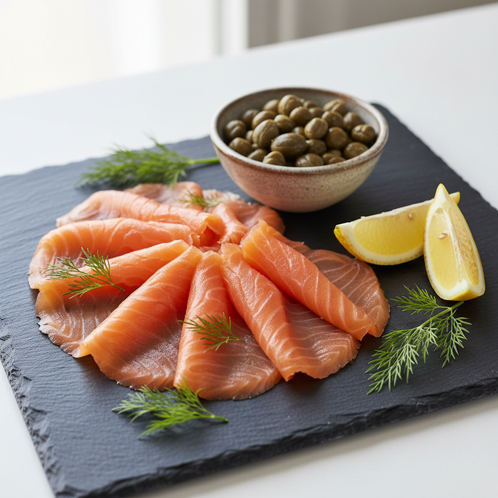 Norwegian Smoked Salmon with Capers