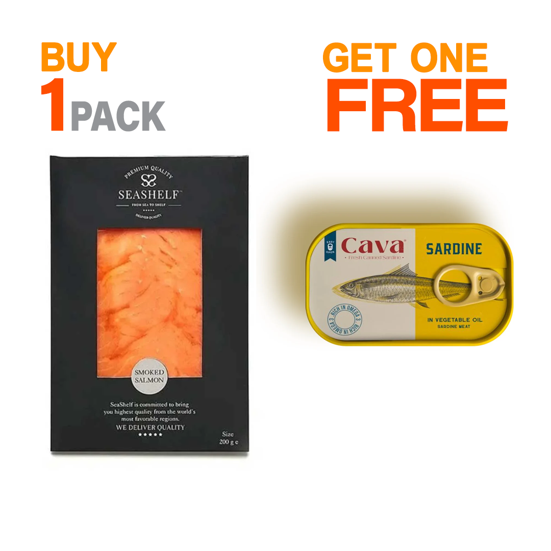 Buy Norwegian Smoked Salmon 200g — Get FREE Cava Sardines