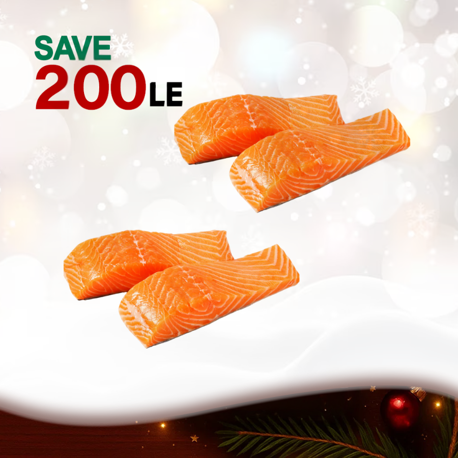 عرض سالمون قطع _عبوتين