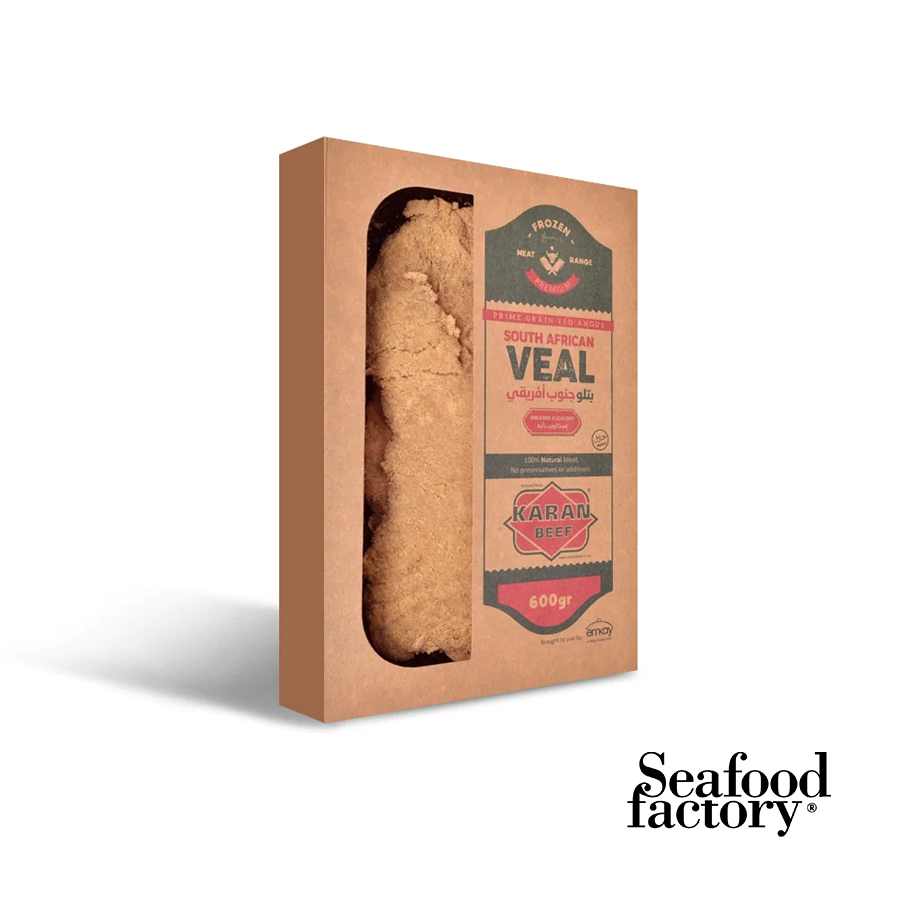 Veal Angus Escalope Pane 600 gm Seafood Factory